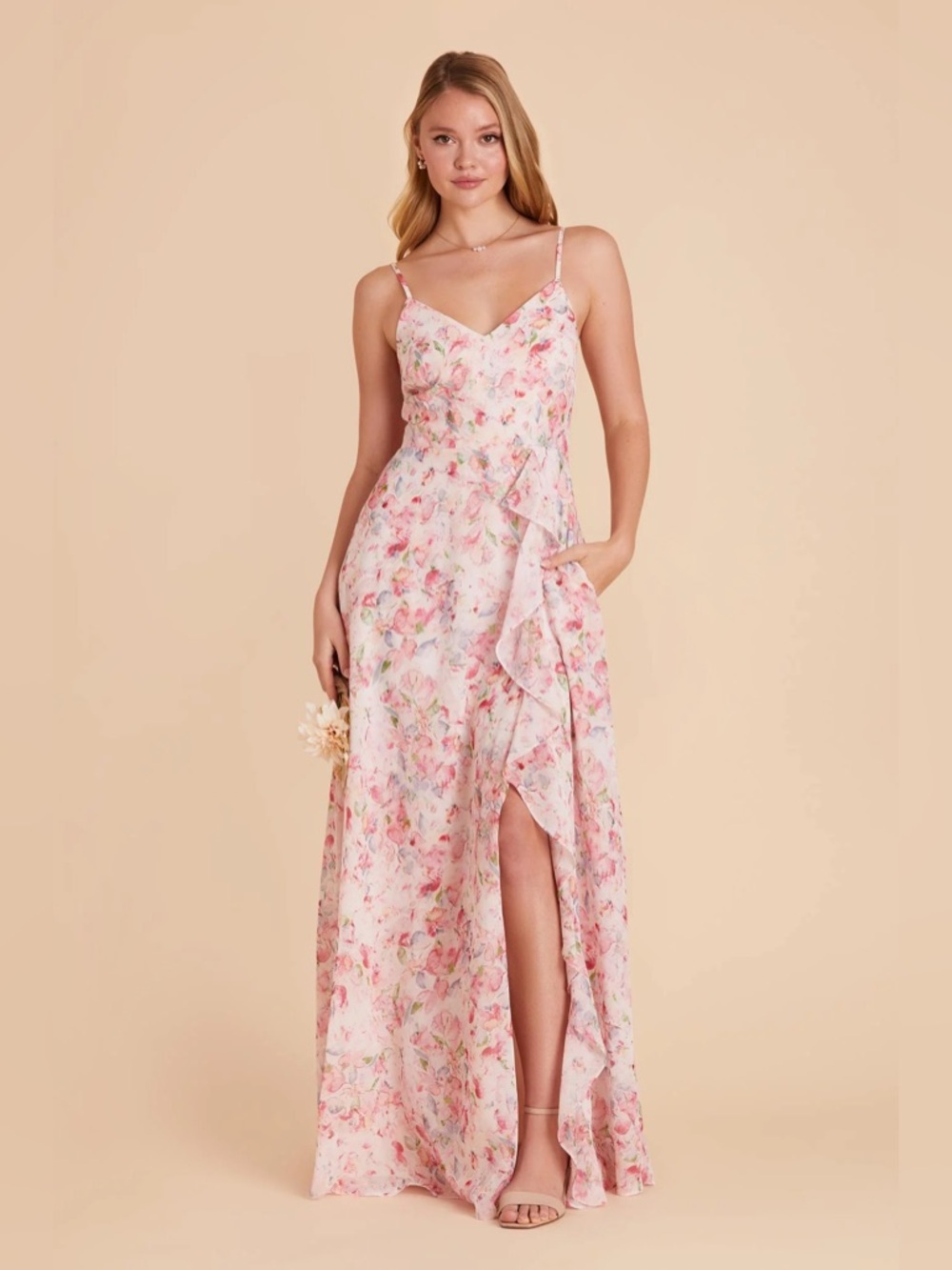 Birdy Grey Theresa Dress in Pink Falling Petals M
